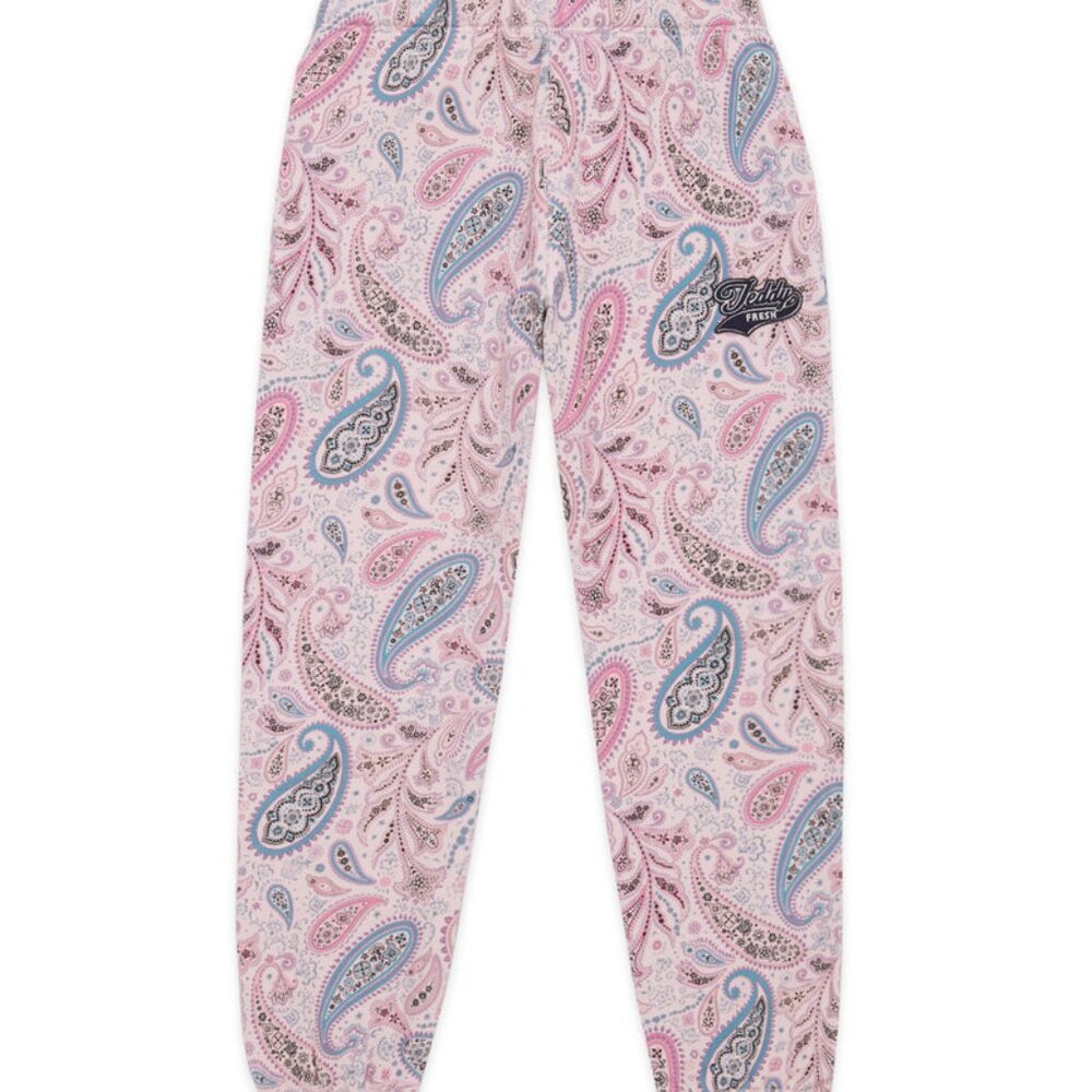 ๐ฅ TEDDY FRESH Unisex Sweatpants - Pink Paisley - Size L - Picture 4 of 12